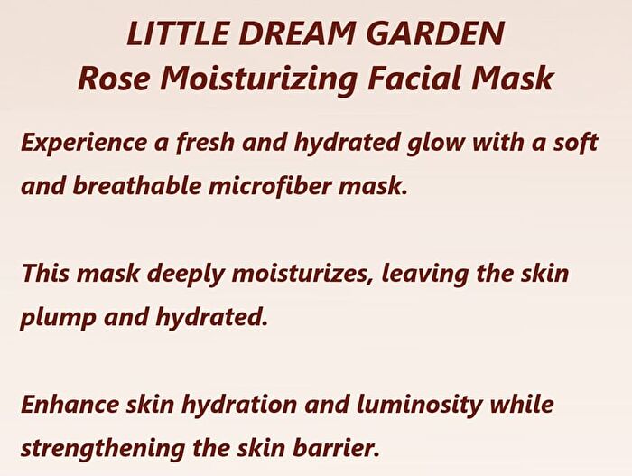 Little Dream Garden Rose Moisturizing Facial Mask Set - #Mask - 1 pc