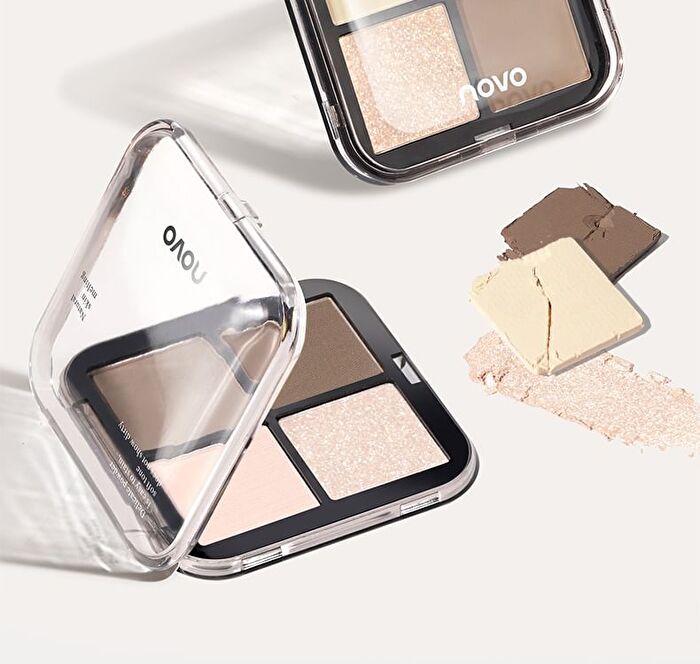 Natural Porcelain 4-Color Contouring Palette -2 Types - 02# Cool Tone - 8g