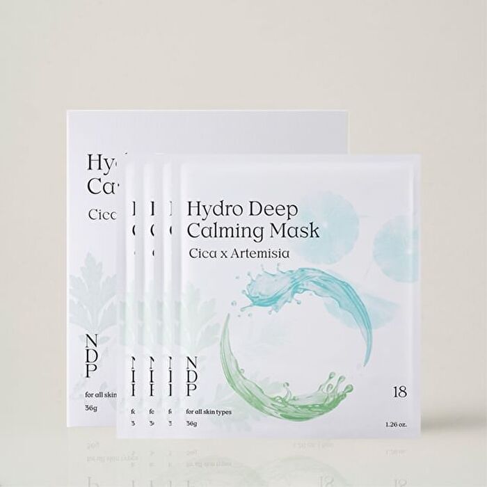 Ndp Cica Artemisia Hydro Deep Calming Gel Mask Set - 36g x 4 sheets