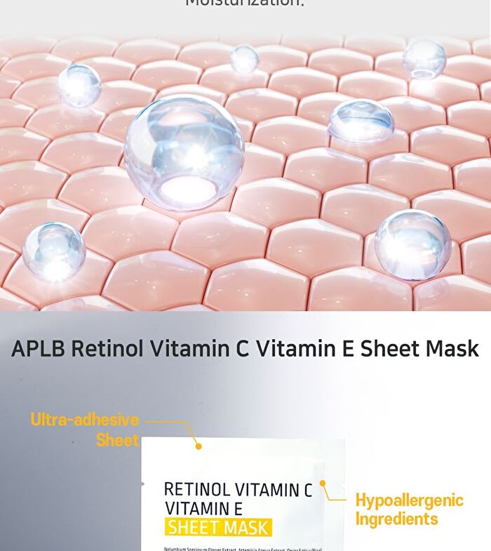 Aplb Retinol Vitamin C Vitamin E Sheet Mask - 25ml