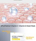 Aplb Retinol Vitamin C Vitamin E Sheet Mask Set - 25ml x 10 Sheets