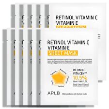 Aplb Retinol Vitamin C Vitamin E Sheet Mask Set - 25ml x 10 Sheets