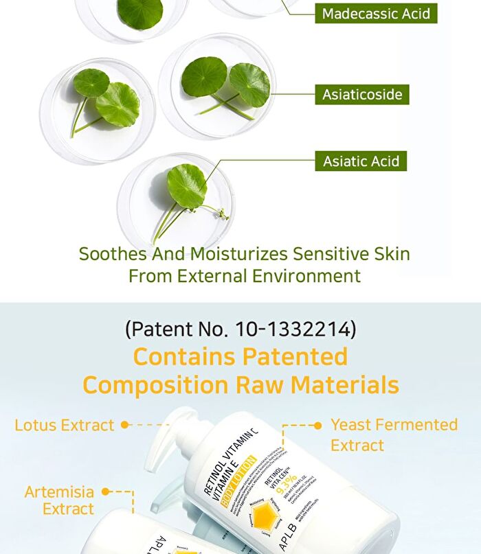 Aplb Retinol Vitamin C Vitamin E Body Lotion - 300ml