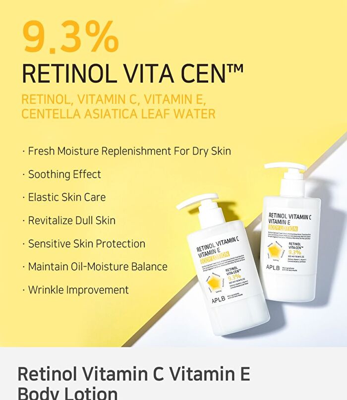 Aplb Retinol Vitamin C Vitamin E Body Lotion - 300ml