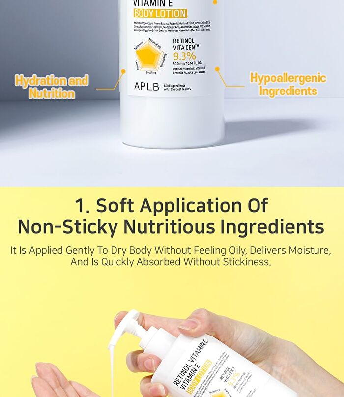 Aplb Retinol Vitamin C Vitamin E Body Lotion - 300ml