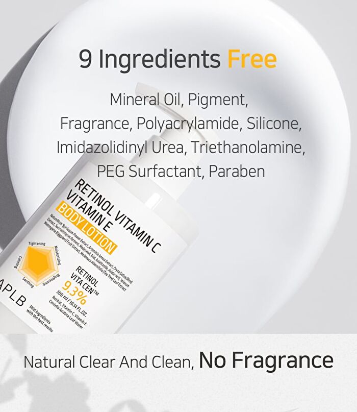 Aplb Retinol Vitamin C Vitamin E Body Lotion - 300ml
