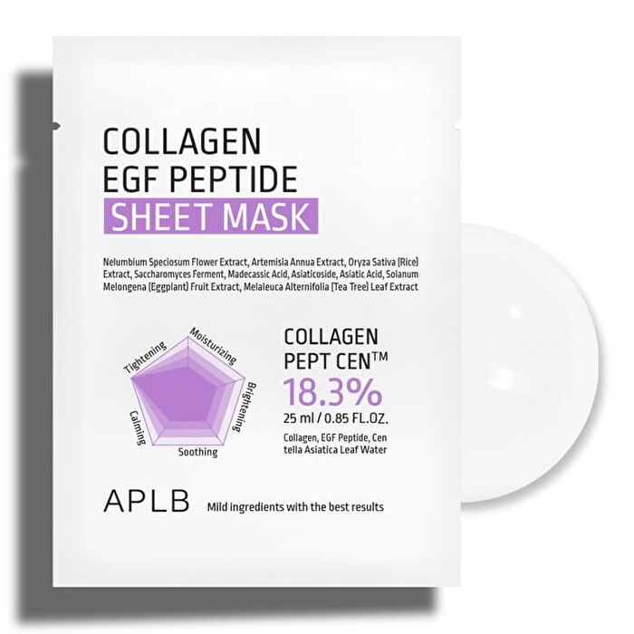 Aplb Collagen EGF Peptide Sheet Mask - 25ml