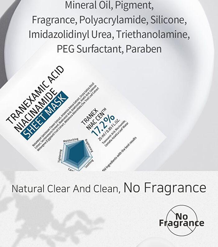 Aplb Tranexamic Acid Niacinamide Sheet Mask Set - 25ml x 10 Sheets