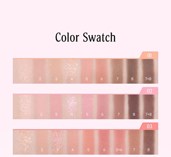peripera All Take Mood Palette - 7 Colors - #07 Let\'s Go See Peaches At My Home