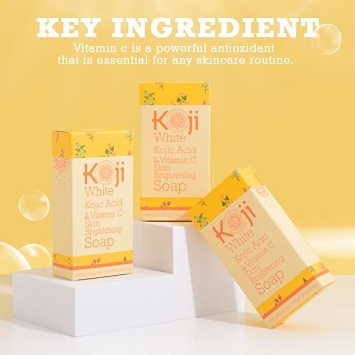 Kojic Acid & Vitamin C Skin Brightening Soap - 80g x 2