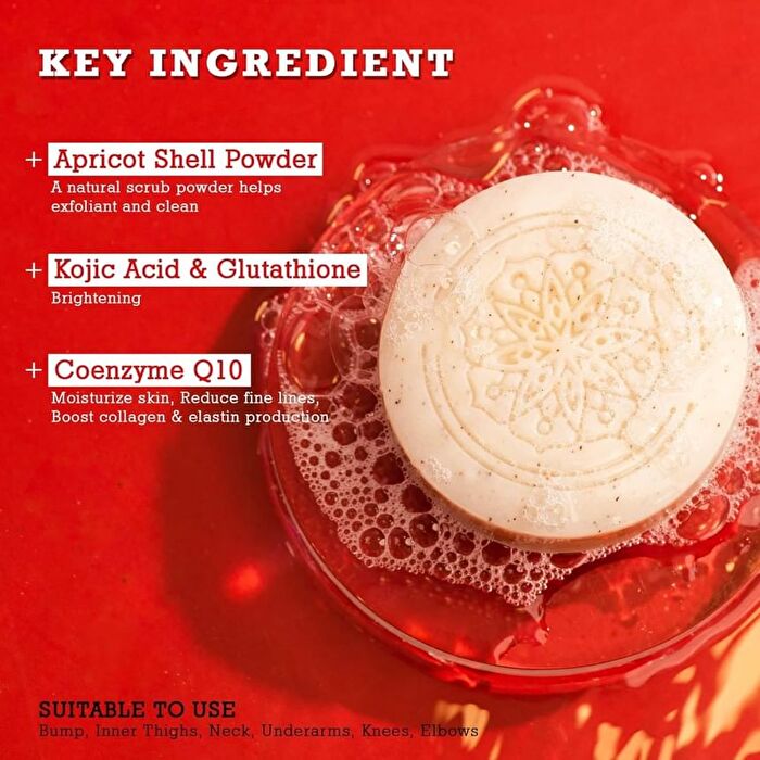 Bump & Body Skin Brightening Scrub Soap - 80g x 2