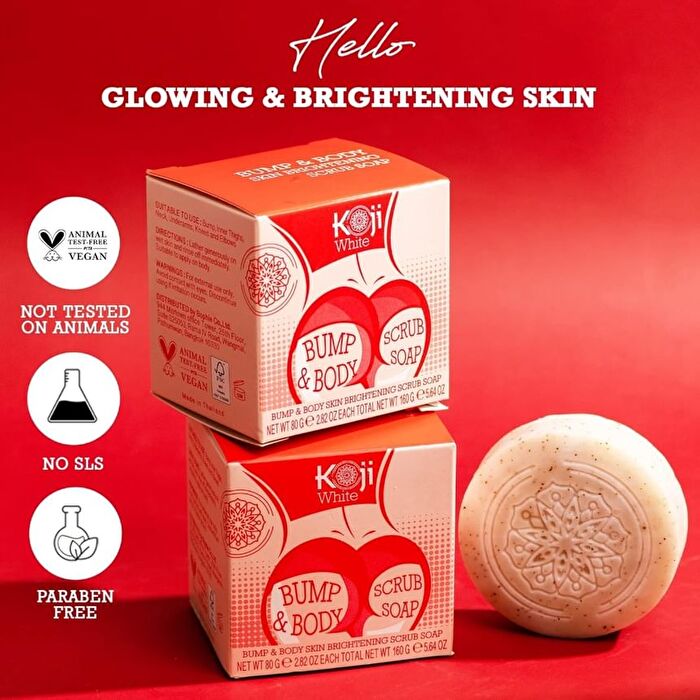 Bump & Body Skin Brightening Scrub Soap - 80g x 2