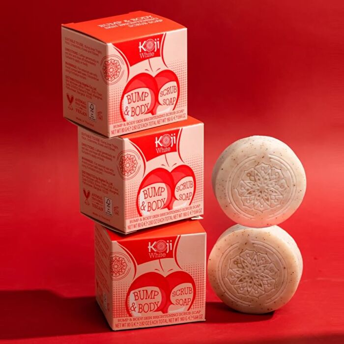 Bump & Body Skin Brightening Scrub Soap - 80g x 2