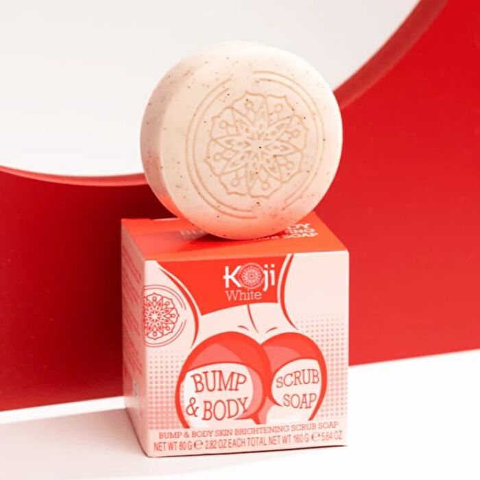 Bump & Body Skin Brightening Scrub Soap - 80g x 2