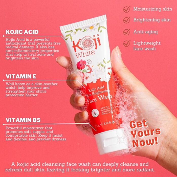 Kojic Acid Skin Brightening Face Wash - 75g