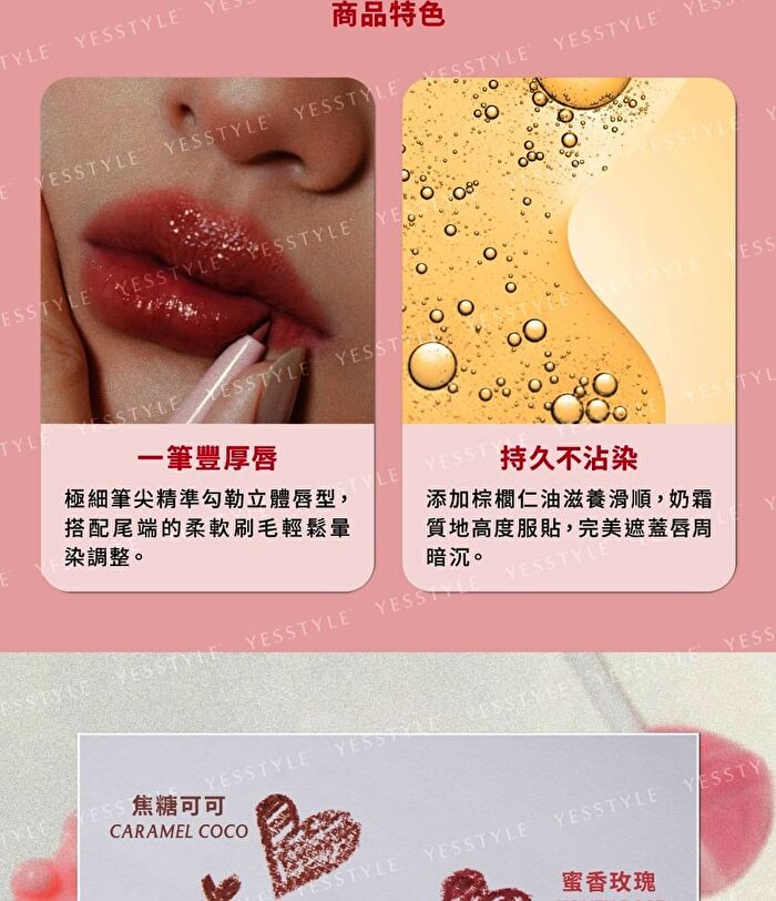 Pouty Long Lasting Lip Liner - Honey Rose