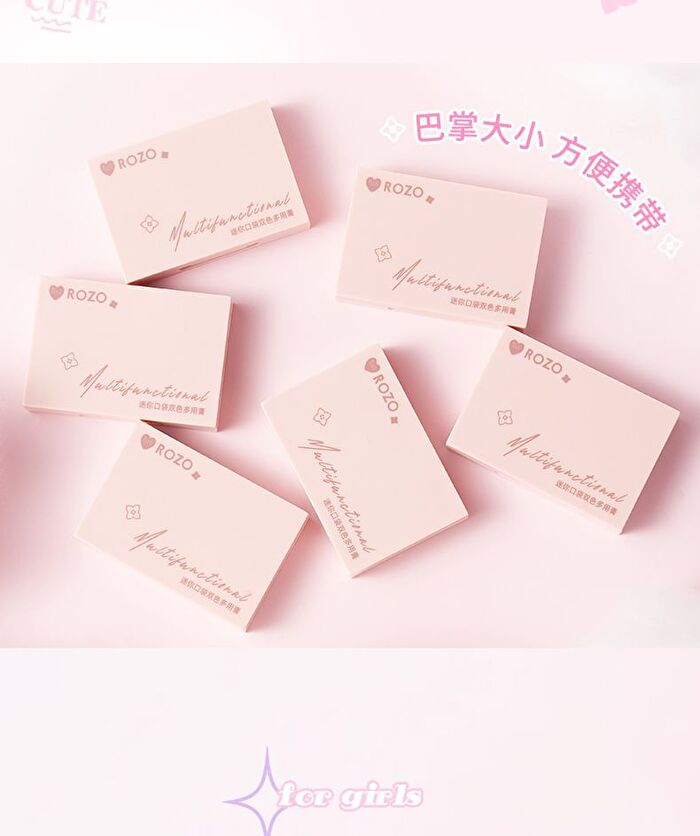 Mini Two-Tone Multi Purpose Cream Palette - 3 Colors - D20# Berry Milkshake - 2g