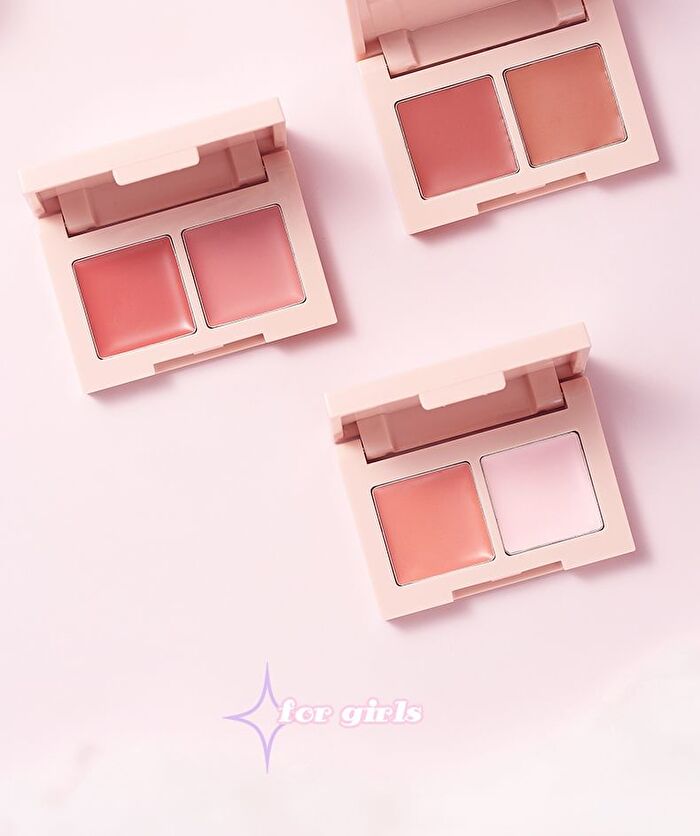 Mini Two-Tone Multi Purpose Cream Palette - 3 Colors - D21# Oolong Latte - 2g