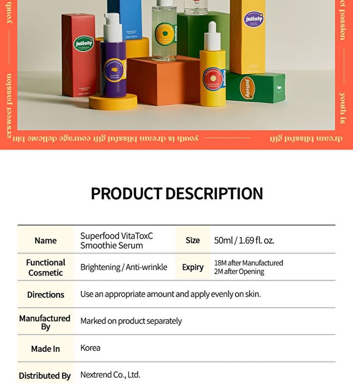 Superfood VitaTox C Smoothie Serum - 50ml