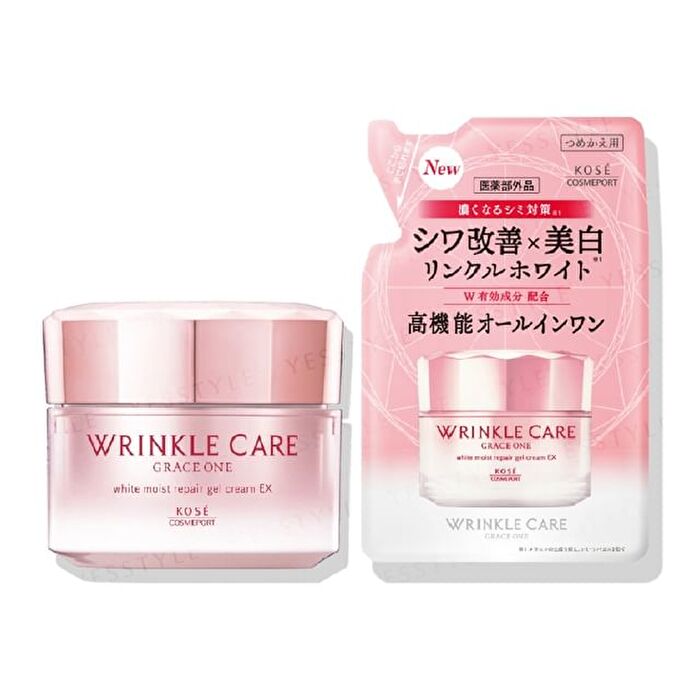 Grace One Wrinkle Care White Moist Repair Gel Cream EX - 90g Refill