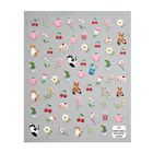 Embossed Nail Stickers A - 1 pc