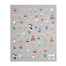 Embossed Nail Stickers A - 1 pc