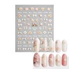 Meko Embossed Nail Stickers J - 1 pc