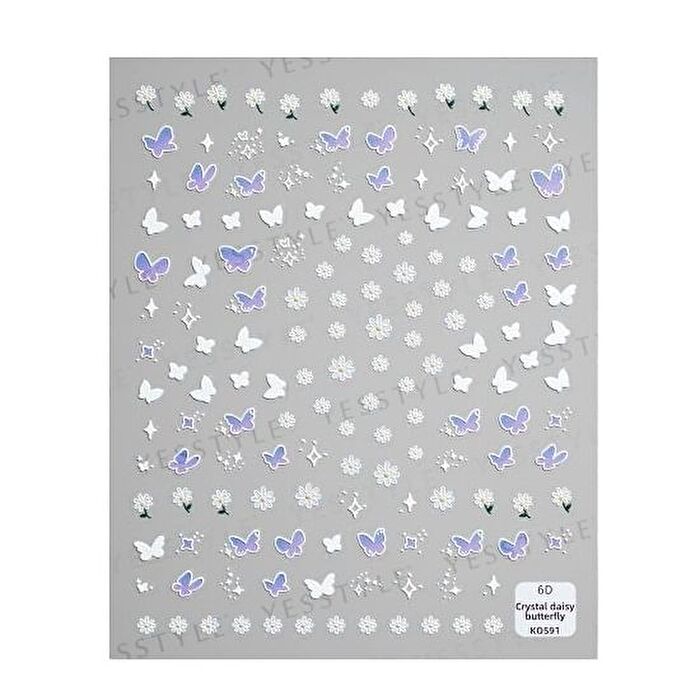 Meko Embossed Nail Stickers K - 1 pc