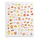 Embossed Nail Stickers Bear - 1 pc