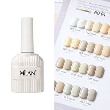 Cosplus Milan 12 Color Nail Gel Set Cream Mousse - 04 - 12 pcs x 1 set