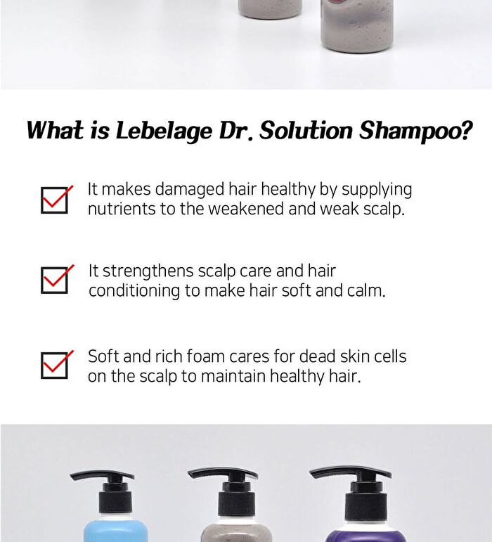 Dr. Solution Shampoo - 4 Types - Low pH 5.5 Scalp