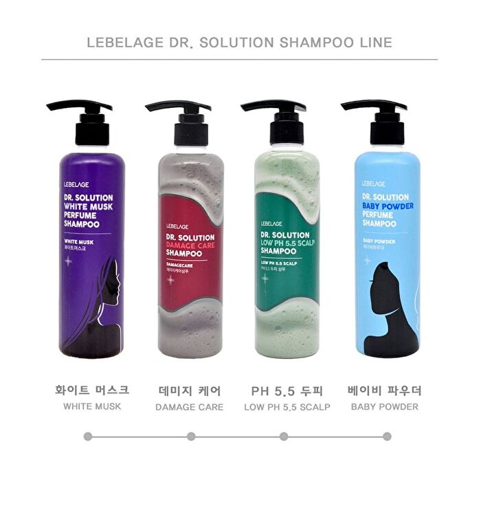 Dr. Solution Shampoo - 4 Types - Low pH 5.5 Scalp