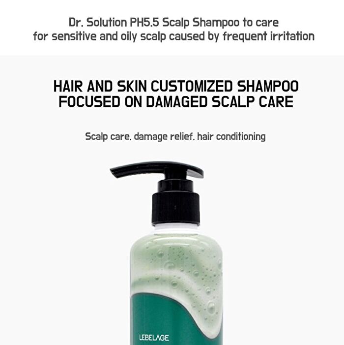 Dr. Solution Shampoo - 4 Types - Low pH 5.5 Scalp