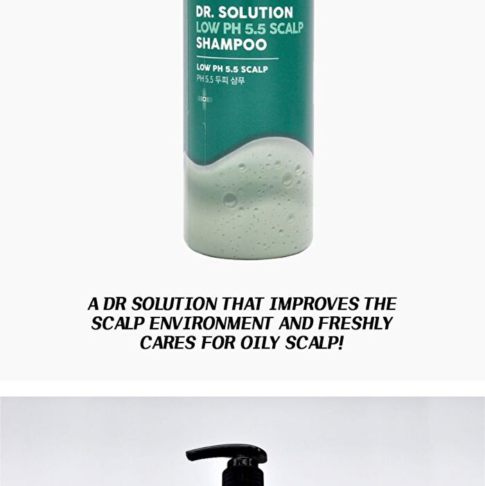 Dr. Solution Shampoo - 4 Types - Low pH 5.5 Scalp