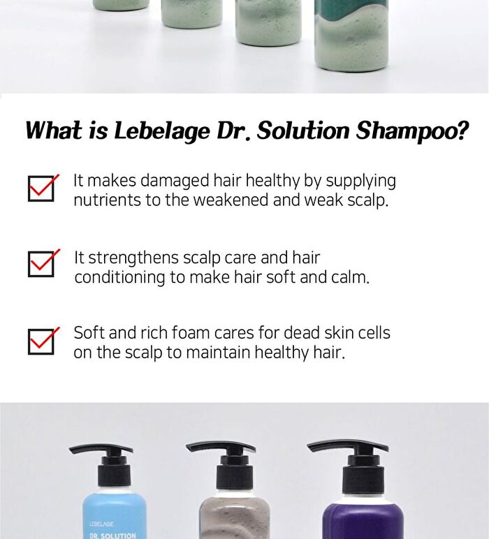 Dr. Solution Shampoo - 4 Types - Low pH 5.5 Scalp
