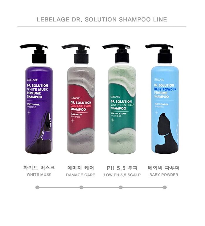 Dr. Solution Shampoo - 4 Types - Low pH 5.5 Scalp
