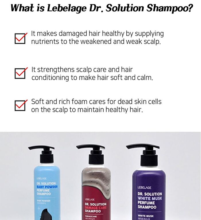 Dr. Solution Shampoo - 4 Types - Low pH 5.5 Scalp