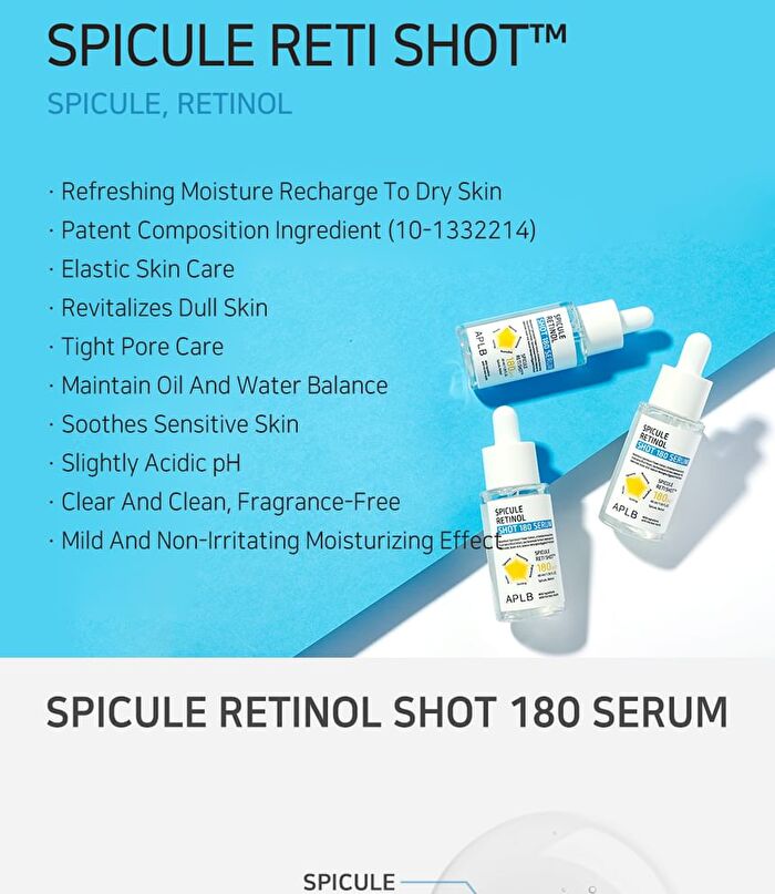 Aplb Spicule Retinol Shot 180 Serum Set - 2 pcs