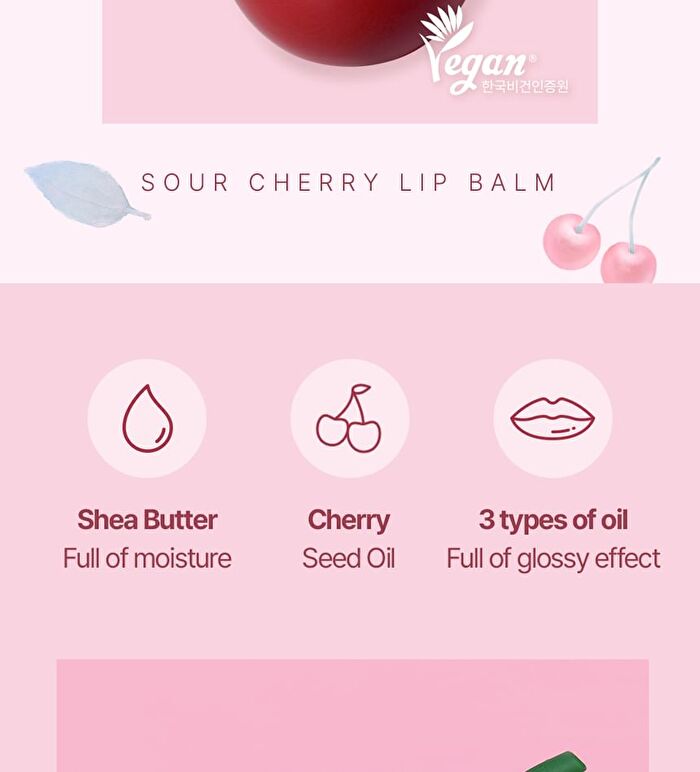 Lip Balm - 5 Types - Cherry