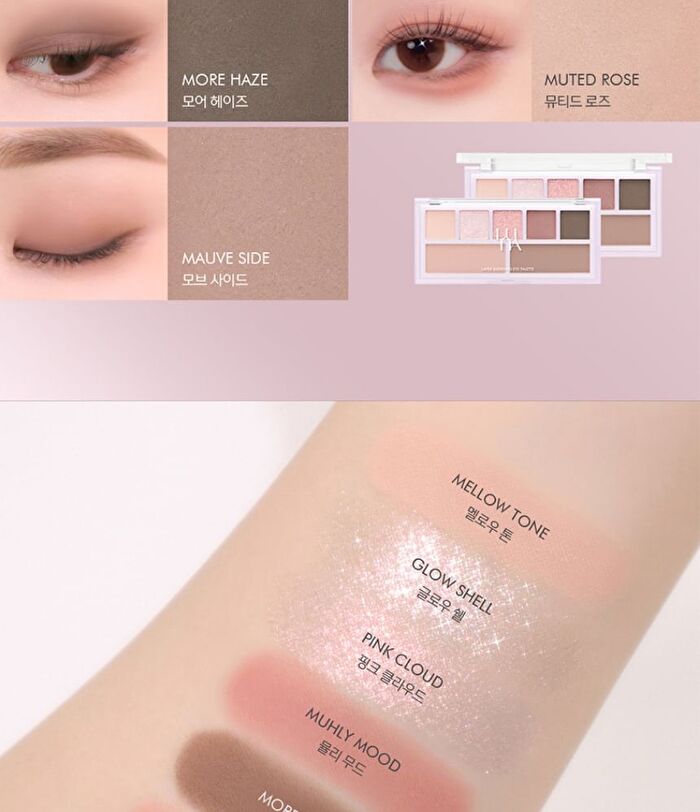 Luna Layer Blending Eye Palette - 4 Types - #04 Lilac Letter