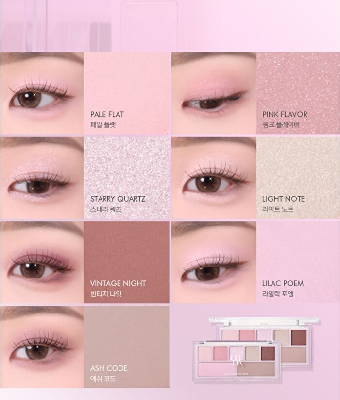 Luna Layer Blending Eye Palette - 4 Types - #02 Mauve Depth