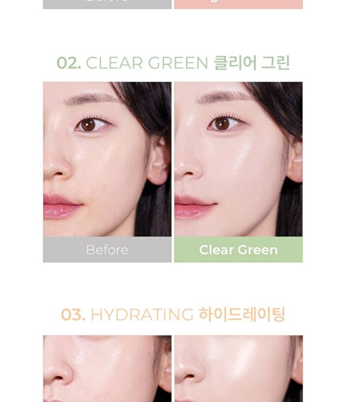 Luna Skin Base Smoothing Formula - 2 Types - Clear Green
