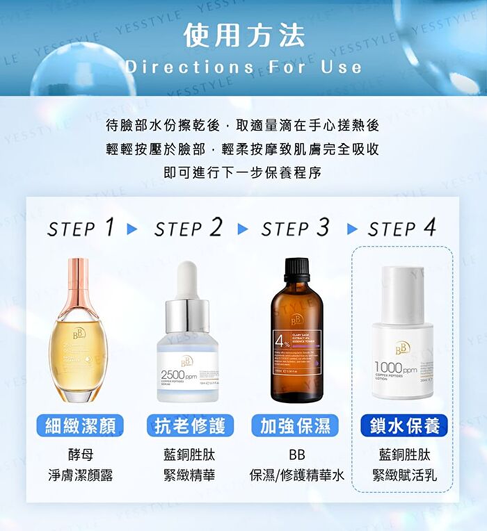 BB Amino Copper Peptides 1000 Lotion - 30ml