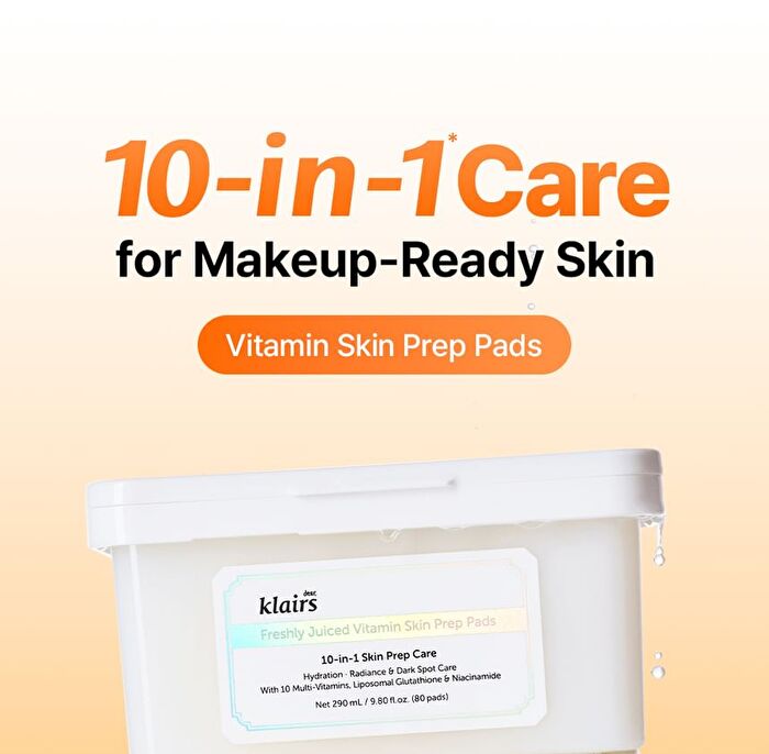 Dear, Klairs Freshly Juiced Vitamin Skin Prep Pads - 80 pads