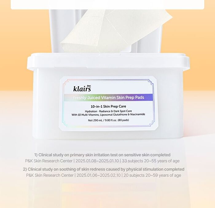 Dear, Klairs Freshly Juiced Vitamin Skin Prep Pads - 80 pads
