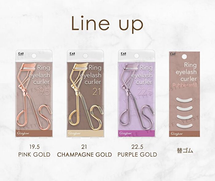 Ring Eyelash Curler By Givglow - Champagn Gold 21