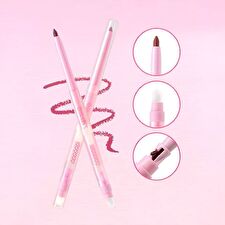 Gella's Heart Signal Double Ended Lip Liner - 1-4 - #X04 Milk Tea Brown