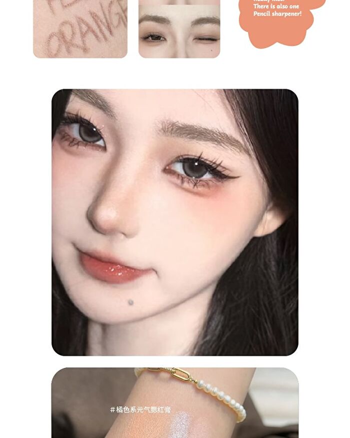 Herorange Set of 6: Energetic Orange Makeup Gift Box - Orange - #02 - 6pcs
