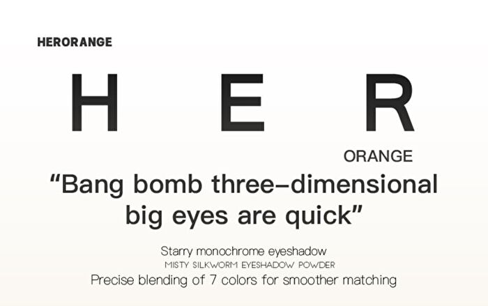 Herorange Misty Silkworm Eyeshadow Powder - 1-4 - #03 Gray Smoke