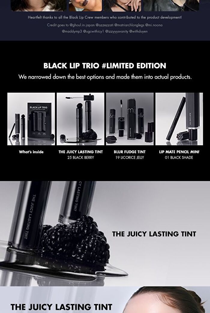 romand Black Lip Trio Set - 3 pcs